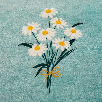 Flanellen Pluche Deken | Zachte Warmte voor Alle Seizoenen | 100% Polyester Flanel | Stijlvol Bloemenmotief | Slaapkamer Elegantie | Comfortabel en Lichtgewicht | Geschikt voor Winter en Zomer | Blauw | Gebreid | 160-180g