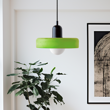 Bauhaus Design Hanglamp | Gekleurd Glas | Modern Interieur | Energiezuinig | Kies Jouw Ruimte | Eyecatcher Verlichting