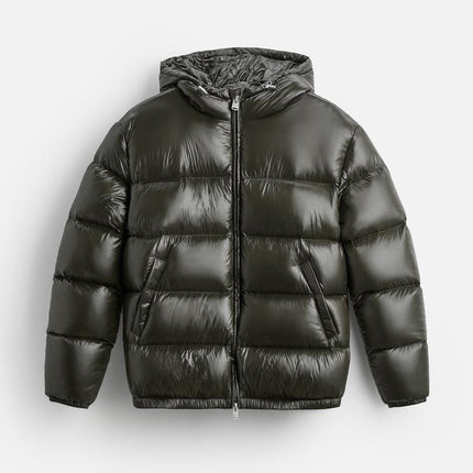 Heren Winterjas Dons | Warme Puffer Jacket 100% Dons | RCS Gerecycled Polyamide | Verstelbare Capuchon & Hals | Koude Bestendig