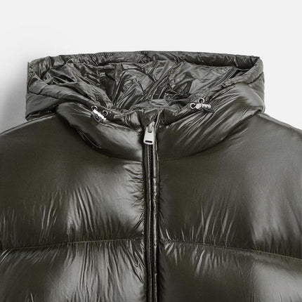 Heren Winterjas Dons | Warme Puffer Jacket 100% Dons | RCS Gerecycled Polyamide | Verstelbare Capuchon & Hals | Koude Bestendig