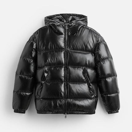 Heren Winterjas Dons | Warme Puffer Jacket 100% Dons | RCS Gerecycled Polyamide | Verstelbare Capuchon & Hals | Koude Bestendig