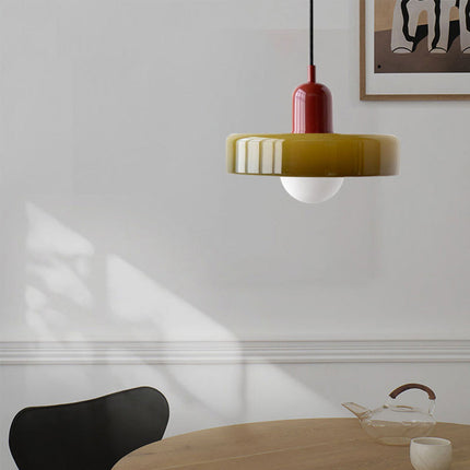 Bauhaus Design Hanglamp | Gekleurd Glas | Modern Interieur | Energiezuinig | Kies Jouw Ruimte | Eyecatcher Verlichting