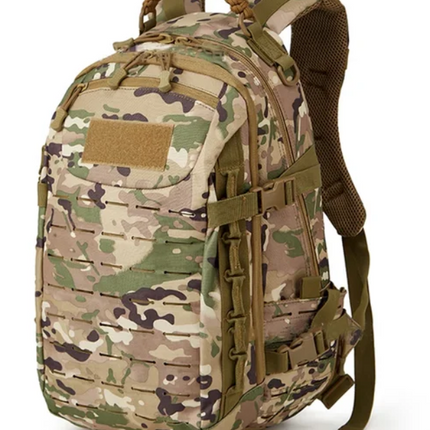 30L+ Outdoor Avonturenrugzak | Multifunctioneel | Hoogwaardig Nylon | Duurzaam en Weerbestendig | Geschikt voor Bergen en Stadsleven | EDC Praktisch | Laptopvak tot 15 inch | MOLLE Compatibel | Comfortabele Schouderbanden