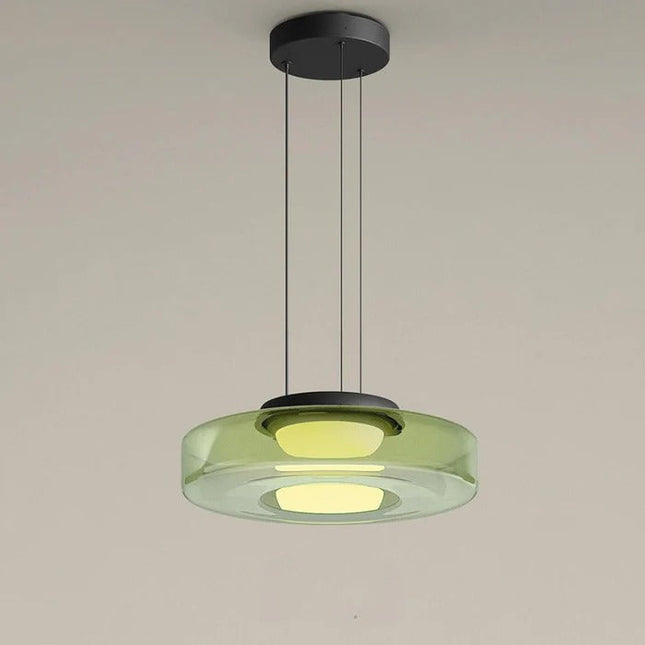 LumiCraft Glaspendellamp Bauhaus Design | Verstelbare Hanglamp | Geschikt Voor Woonkamer, Slaapkamer, Keuken | Warm Wit LED | Glas & Metaal | Elegante Sfeerverlichting | Tijdloze Charme | E27 Fitting | Duurzaam & Stijlvol | 220V-240V