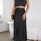 Elegante dames set met top en lange rok - Visconte