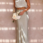 Elegante dames set met top en lange rok - Visconte