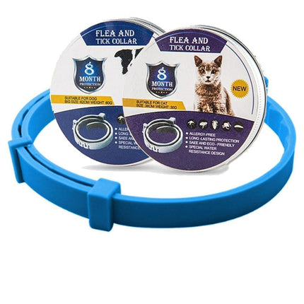 Vlooien- en Tekenband Huisdieren | Langdurige Bescherming 8 Mnd | Verstelbaar & Waterdicht | Honden & Katten | Veilig Zonder Chemie