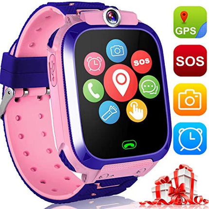 Kinder GPS Smartwatch | Met Telefoongesprekken | SOS-knop | Camera | Kindvriendelijk | Felle Kleuren | Volg Locatie | Veiligheid | Geschikt voor Jongens en Meisjes | Oplaadbare Batterij | Leeftijd vanaf 4 Jaar