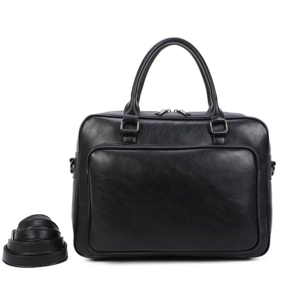 Ines Delaure Laptoptas 15.6 inch | Polyurethaan | Meerdere Vakken | Schouderband & Handvat | Zakelijke Tas voor Werk & School