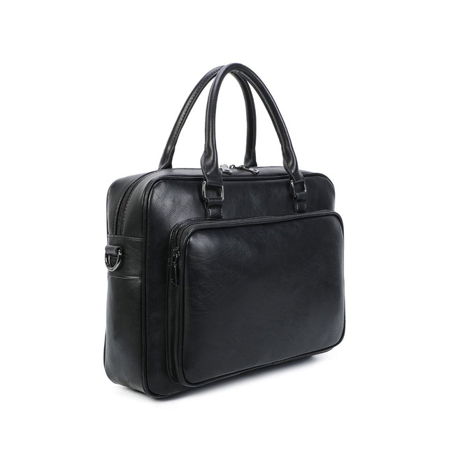 Ines Delaure Laptoptas 15.6 inch | Polyurethaan | Meerdere Vakken | Schouderband & Handvat | Zakelijke Tas voor Werk & School