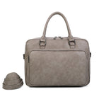 Ines Delaure Laptoptas 15.6 inch | Polyurethaan | Meerdere Vakken | Schouderband & Handvat | Zakelijke Tas voor Werk & School