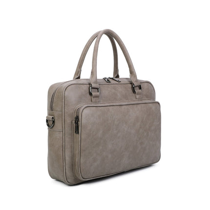 Ines Delaure Laptoptas 15.6 inch | Polyurethaan | Meerdere Vakken | Schouderband & Handvat | Zakelijke Tas voor Werk & School