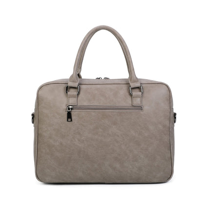 Ines Delaure Laptoptas 15.6 inch | Polyurethaan | Meerdere Vakken | Schouderband & Handvat | Zakelijke Tas voor Werk & School
