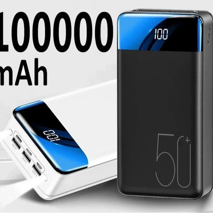 100.000mAh Powerbank | Super Snelle Oplader Telefoon Tablet Laptop | Zeer Hoge Capaciteit | Draagbaar | Universele Compatibiliteit