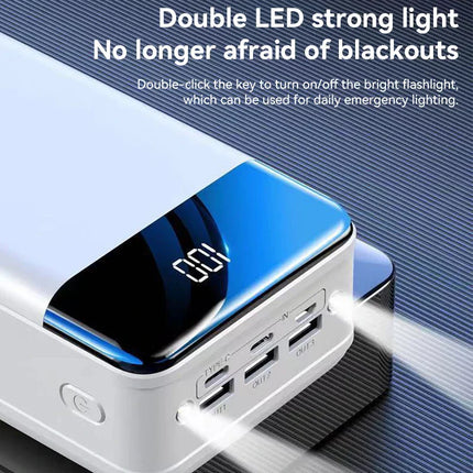 100.000mAh Powerbank | Super Snelle Oplader Telefoon Tablet Laptop | Zeer Hoge Capaciteit | Draagbaar | Universele Compatibiliteit