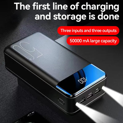 100.000mAh Powerbank | Super Snelle Oplader Telefoon Tablet Laptop | Zeer Hoge Capaciteit | Draagbaar | Universele Compatibiliteit