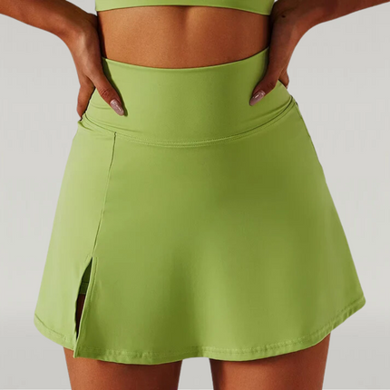 Dames Tennisrok | Sportief en Elegant | Inclusief Ingebouwd Broekje | Nylon Spandex Mix | Ideaal Voor Sport | Kreukelvrij en Handwas | Perfecte Pasvorm | Comfortabel Bewegen Tijdens Activiteiten