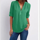Casual Dames Blouse met Rits - Visconte