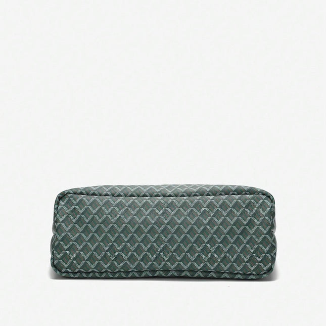 PVC Schoudertas Dames | Ruime Casual Tas Studenten | Lichtgewicht Handtas | Waterafstotend & Duurzaam | Stijlvolle Tote Bag