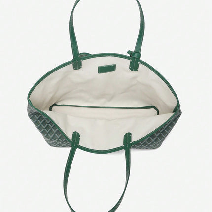 PVC Schoudertas Dames | Ruime Casual Tas Studenten | Lichtgewicht Handtas | Waterafstotend & Duurzaam | Stijlvolle Tote Bag