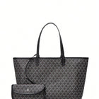 PVC Schoudertas Dames | Ruime Casual Tas Studenten | Lichtgewicht Handtas | Waterafstotend & Duurzaam | Stijlvolle Tote Bag