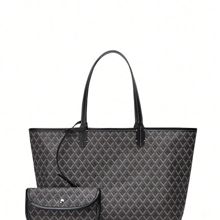 PVC Schoudertas Dames | Ruime Casual Tas Studenten | Lichtgewicht Handtas | Waterafstotend & Duurzaam | Stijlvolle Tote Bag