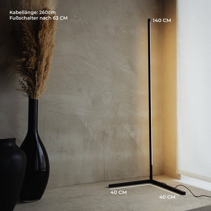 Moderne LED Vloerlamp | Stijlvolle Verlichting voor Woonkamers | Duurzaam en Energiezuinig | Geschikt voor Diverse Interieurstijlen | Eenvoudige Installatie | Vloerlamp voor Sfeervolle en Functionele Verlichting | Hoogwaardig Materiaal | Warm Licht