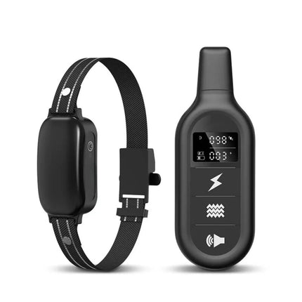Elektrische Trainingshalsband voor Honden | Verstelbare Schokniveaus | Langeafstandsbediening 1000m | Waterdicht IPX7 | Pieptonen & Vibraties | Lange Batterijduur | Geschikt voor Alle Hondenmaten | Efficiënte en Humane Trainingsoplossing