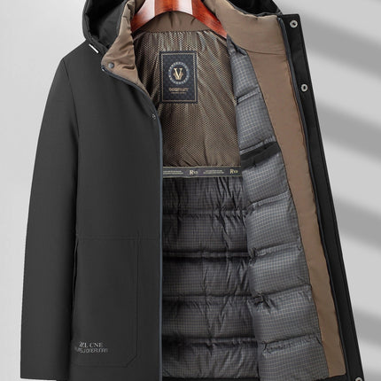 Puento Fortade Heren Winterjas | Waterdicht & Ademend | Gewatteerd & Stijlvol | Regular Fit | Gevoerde Vulling | Ritszakken | Polyester & Dons | Luxe Kwaliteit | Machinewasbaar | Comfortabel Voor Koude Winterdagen