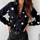 Roos - Elegante blouse met stippen - Visconte