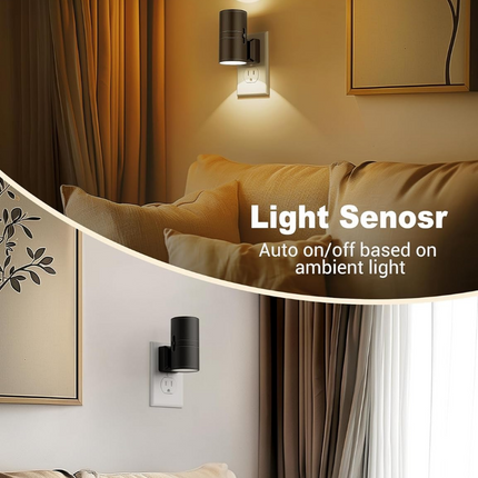 LED Nachtlamp Dimbaar | Energiezuinige Plug-In Verlichting | Instelbare Helderheid | Compact Ontwerp voor Slaapkamer & Gang | Perfecte Kinderslaapkamer Oplossing | Duurzaam & Betrouwbaar | Eenvoudige Installatie