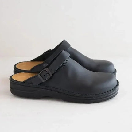 Comfortabele Herenpantoffels Leer Antislip Zool | Stijlvolle Orthopedische Huisschoenen | Duurzame Ondersteuning en Luxe | Geschikt voor Binnenshuis Gebruik | Ideaal voor Alle Seizoenen | Hoogwaardige Materialen