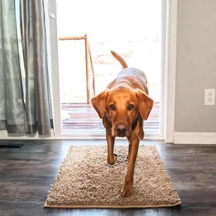 Absorberende Hondenmat CleanPaw | Geschikt Voor Alle Vloeren | Anti-slip Design | Wasmachinebestendig | Vuil- en Wateropvang | Ideaal Tegen Vuile Poten | Duurzame Vezels | Voor Parket Tegels Hout Marmer | Dierenbenodigdheden