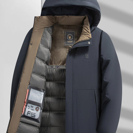 Puento Fortade Heren Winterjas | Waterdicht & Ademend | Gewatteerd & Stijlvol | Regular Fit | Gevoerde Vulling | Ritszakken | Polyester & Dons | Luxe Kwaliteit | Machinewasbaar | Comfortabel Voor Koude Winterdagen