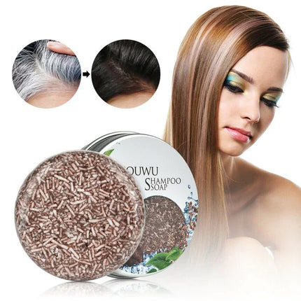 Biologische Natuurlijk Donker Maken Shampoobar | Verjongend & Verdikkend | Anti-Roos & Oliecontrole | Milieuvriendelijk 55g