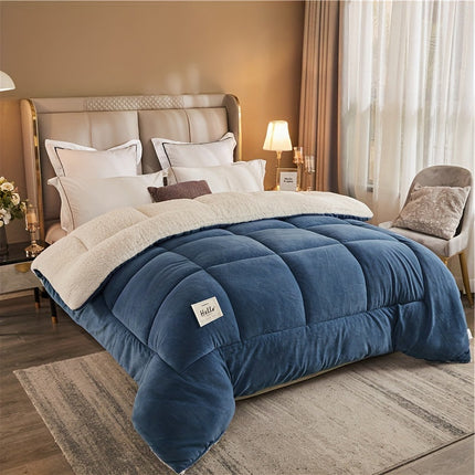 Drie-laags Dekbed van 100% Polyester | Comfortabel en Warm voor Herfst en Winter | Omkeerbare Dekbedden in Blauw, Roze, Grijs | Machinewasbaar | Verkrijgbaar in 150x200cm, 173x224cm, 203x229cm | Ideaal voor Koude Nachten