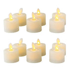 Authentieke Bewegende Lont | Realistisch Vlamloos LED Kaarsen Set | Afstandsbediening | Veilig | Sfeerverlichting | Kunststof | Ideaal Voor Kerst, Bruiloften & Kerkelijke Evenementen | 4.8x3.7cm