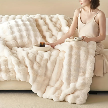 Hypoallergeen Fleece Deken | Scheurbestendig en Zacht | Polka Dots Ontwerp | Voor Bank, Bed, Kantoor | Alle Seizoenen | 100% Polyester