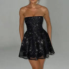 Alessia - Glitter korte feest jurk - Visconte