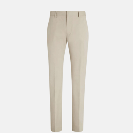 Complete Winteroutfit Heren | Luxe Jas of Blazer + Merinowollen Trui of Overhemd + Slanke Broek | Beige-Wit Hoge Suède Loafers