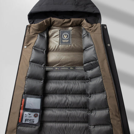 Puento Fortade Heren Winterjas | Waterdicht & Ademend | Gewatteerd & Stijlvol | Regular Fit | Gevoerde Vulling | Ritszakken | Polyester & Dons | Luxe Kwaliteit | Machinewasbaar | Comfortabel Voor Koude Winterdagen