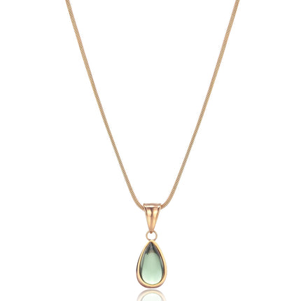 Vergulde Ketting Dames | Roestvrij Staal | Waterdicht & Krasvast | Nikkelvrij | Verstelbaar 35+5 cm | Duurzaam Sieraad | Perfect Cadeau