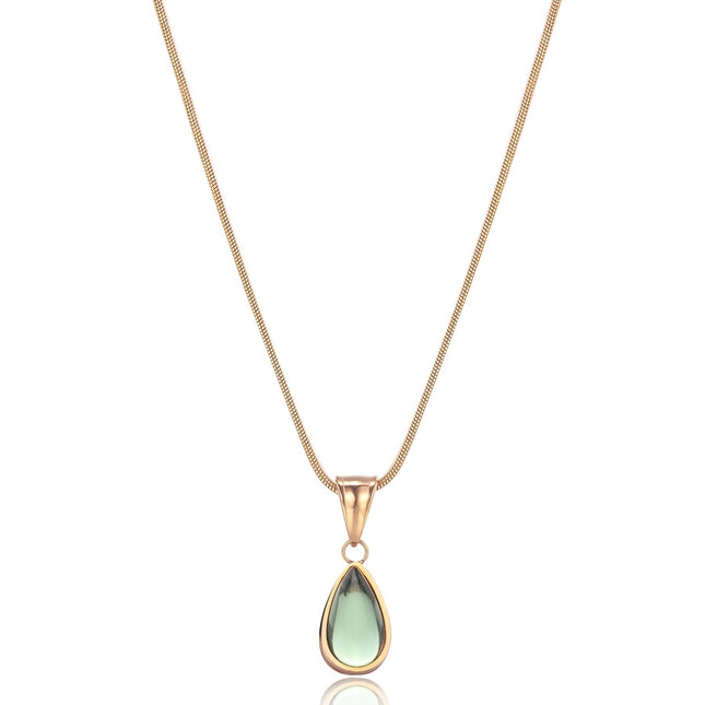 Vergulde Ketting Dames | Roestvrij Staal | Waterdicht & Krasvast | Nikkelvrij | Verstelbaar 35+5 cm | Duurzaam Sieraad | Perfect Cadeau