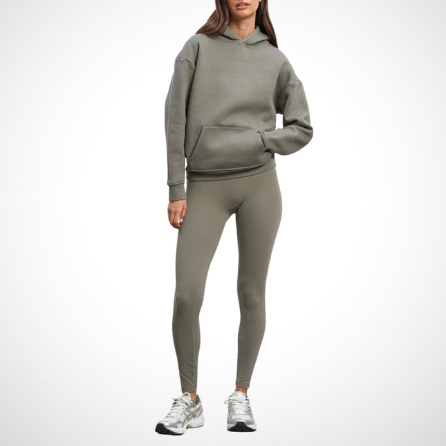 Urban Legging Set | Dames Comfortabele Hoodie & Aansluitende Legging | Hoge Tailleband & Stretch | Sport & Lifestyle | Multi-Kleuren