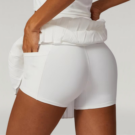 Sportrok Dames met Ingebouwd Broekje | Bewegingsvrijheid en Stijl | Tennis & Sportactiviteiten | Nylon Spandex Kreukelvrij