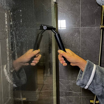 Sanitair-Deluxe Telescopische Douchewisser | Uitschuifbare Steel 120cm | Streeploos Resultaat | Zonder Boren | Corrosiebestendige Accessoire