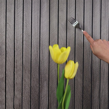 CleanWall 3D PVC Wandpanelen Houtlook | Zelfklevend & Waterbestendig | Eenvoudige Installatie voor Natuurlijke Sfeer Woning