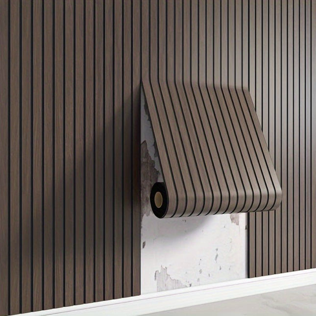 CleanWall 3D PVC Wandpanelen Houtlook | Zelfklevend & Waterbestendig | Eenvoudige Installatie voor Natuurlijke Sfeer Woning