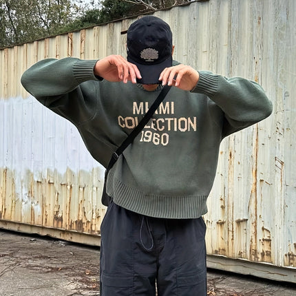 NW 83 | Heren Oversize Gebreide Pullover | Zachte Ademend Casual Comfort | Moderne Stijl Trui | Meerdere Kleuren Beschikbaar | Trends 2023 | Warm & Licht | Veelzijdige Dagelijkse Stijl
