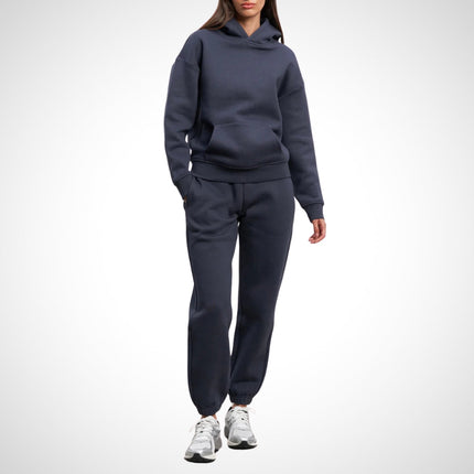 Urban Jogger Set Dames | Hoodie en Broek | Zachte Ademende Katoen Mix | Comfort Fit | Met Capuchon en Kangoeroezak | Trendy Kleurkeuze
